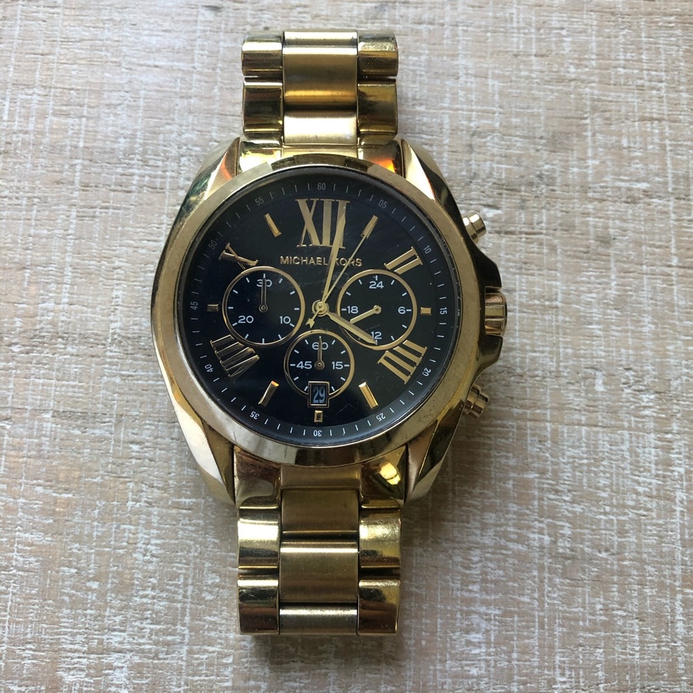 Michael Kors Black Face Goldtone Women’s Watch